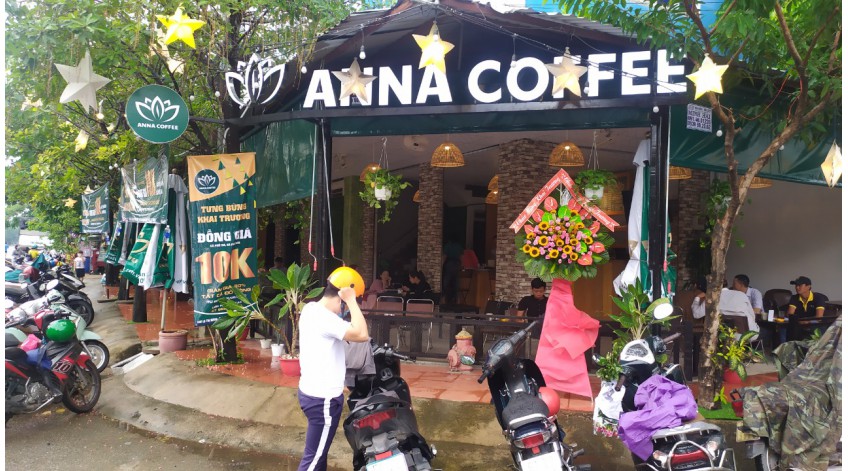TƯNG BỪNG KHAI TRƯƠNG ANNA COFFEE D42