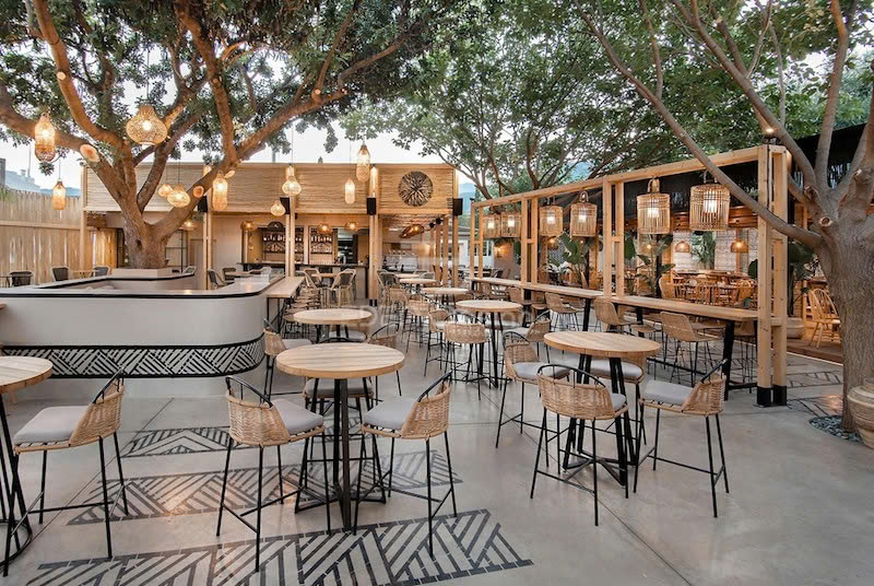 thiết kế quán cafe không gian mở