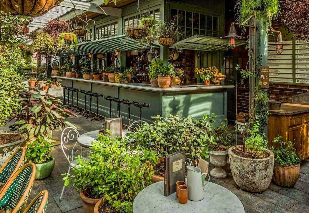thiết kế quán cafe không gian mở
