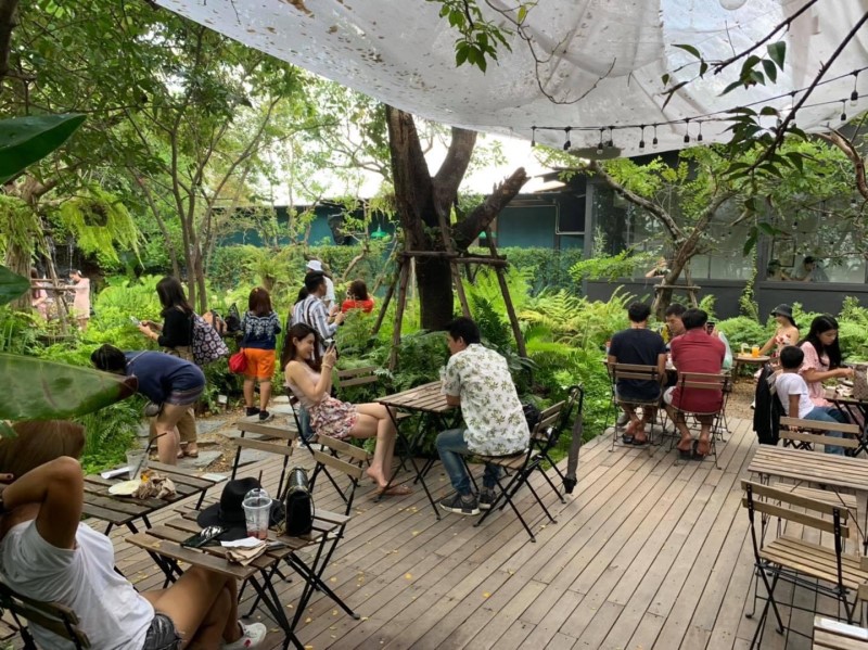 thiết kế quán cafe không gian mở
