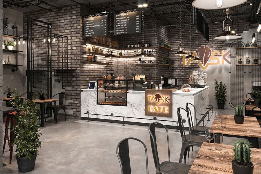 trang trí quán cafe đẹp đơn giản​