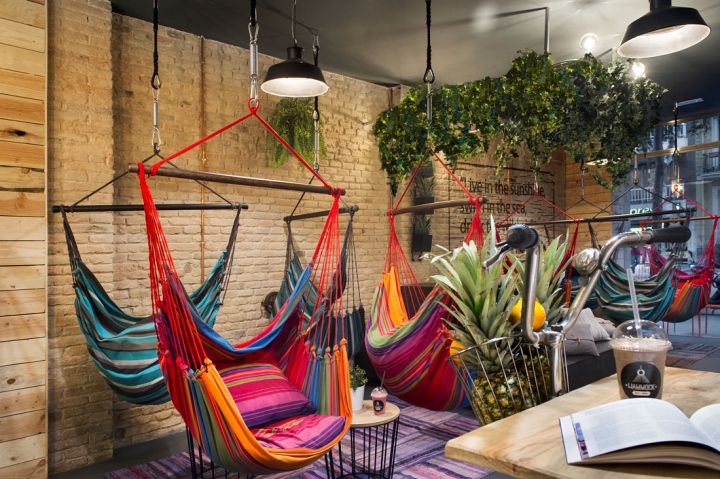 thiết kế quán cafe võng