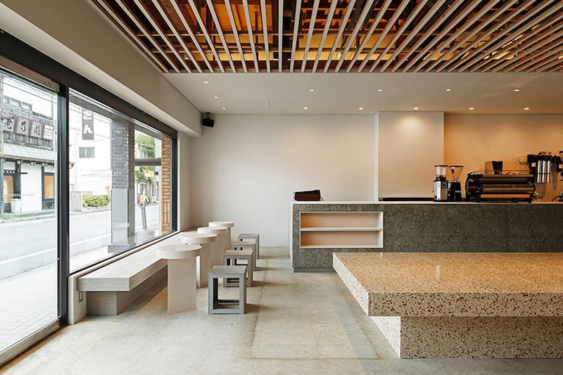 thiết kế quán cafe đẹp ngang 4m