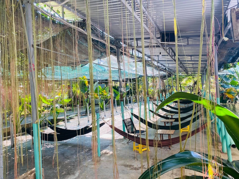 thiết kế quán cafe võng