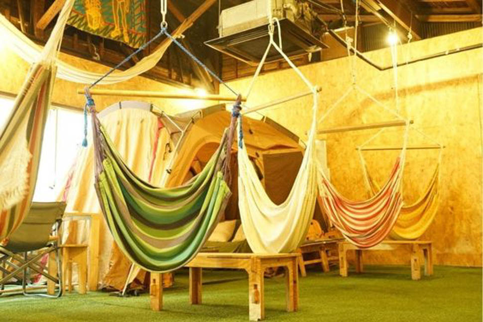 thiết kế quán cafe võng